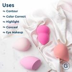 Buy GUBB Beauty Blender Makeup Sponge Set of 4 - Assorted - Purplle