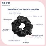 Buy GUBB Satin Scrunchie - Classic Black 1 Pc - Purplle