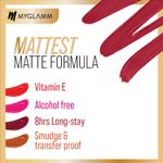 Buy MyGlamm Ultimatte Long Stay Matte Liquid Lipstick-Cherry Hottie (2.5 ml) - Purplle