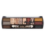 Buy L.A. Colors Day To Night 12 Color Eyeshadow - Sundown 8 g - Purplle