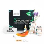 Buy Zeoveda Skin Pore Tightening Facial Kit for Men & Women | Skin Rejuvenating | Natural Glow | Unisex Skin Care Gift for all Occasions | Sulphate & Paraben-Free | 6 Easy Steps + Free Towel - Purplle