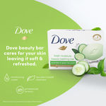 Buy Dove Fresh Moisture Beauty Bathing Bar Makes Skin Soft & Refreshed Buy 5 Get 1 (450gms) with Cucumber & Green Tea Scent - Purplle