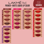 Buy Lakme 9to5 P+M Liquid Lip Color MP4 Salmon Pink - Purplle