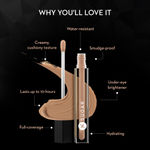 Buy SUGAR Cosmetics Auto Correct Creaseless Matte Cream For All Skin Typesy Full Coverage Concealer - 40 Breve (Medium Deep Skin Tone, Warm Undertone) - 2 gm - Purplle