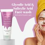 Buy Glamveda Glycolic acid & Salicylic Acid Anti Acne face wash 100 ml - Purplle