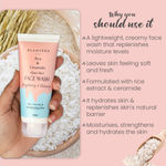 Buy Glamveda Rice Water & ceramide Glass Skin Face Wash 100 ml - Purplle