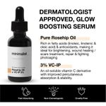 Buy Minimalist Pure Rosehip Oil + VC-IP(Vitamin C) 100% Face Serum For Brightens & Heals Skin, 30 ml - Purplle