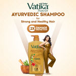 Buy Dabur Vatika Ayurvedic Shampoo - 640ml | Damage Therapy | With Power of 10 ingredients for solving 10 hair problems| No Parabens | For all hair types - Purplle