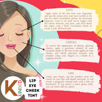 Buy KINDED Lip Eye and Cheek Tint for Women Girls Pigmented Liquid Lip Colour Lipstick Tint Eyeshadow Blush with Vitamin E Longlasting Moisturizing Nourishing (Liquid Matte Finish, Vermilion Red, 9 ml) - Purplle