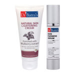 Buy Dr Batra`s Natural Skin Lightening Cream 100G and Skin Fairness Serum 50 G (Pack of 2 Men and Women) - Purplle