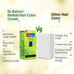 Buy Dr Batra's Herbal Ammonia Free Hair Color Cream Black - 130 gm - Purplle