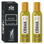 Buy St John Cobra Deodrant No Gas Music Pack of 2 100 ml each & Black Current 50 ml Combo Perfume Body Spray - For Men & Women (250 ml, Pack of 3) - Purplle