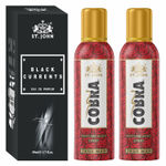 Buy St John Cobra Deodrant No Gas True Man Pack of 2 100 ml each & Black Current 50 ml Combo Perfume Body Spray - For Men & Women (250 ml, Pack of 3) - Purplle