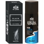 Buy St John Cobra Deodrant Cool 150 ml & Cobra Black Current 50 ml Perfume Combo Gift Pack Perfume Body Spray - For Men & Women (200 ml, Pack of 2) - Purplle