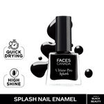 Buy FACES CANADA Ultime Pro Splash Mini Nail Enamel Value Pack of 5 | Black Beauty + White O White + Ignite + Plum + Frozen | 25 ml | Quick-Drying | High Shine | Chip-Resistant | Long Lasting - Purplle