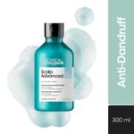 Buy L'Oreal Professionnel Scalp Advanced Anti-Dandruff Dermo-Clarifier Shampoo 300 ml | Removes Dandruff - Purplle