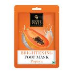 Buy Good Vibes Papaya Brightening Foot Mask | Glowing, Smoothening | Vegan, No Parabens, , No Sulphates, No Animal Testing, No Alcohol (20 gm) - Purplle