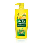 Buy Dabur Vatika Lemon Anti-Dandruff Shampoo - 640ml | Reduces Dandruff | Get smooth, shiny & nourished hair | For Dandruff Free Healthy hair - Purplle