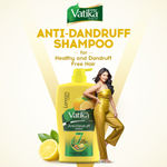 Buy Dabur Vatika Lemon Anti-Dandruff Shampoo - 640ml | Reduces Dandruff | Get smooth, shiny & nourished hair | For Dandruff Free Healthy hair - Purplle