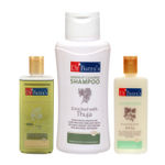 Buy Dr.Batra`s Dandruff cleansing Shampoo 500ml, Conditioner 200ml and Hai oil 200 ml (Pack of 3 for Men and Women) - Purplle