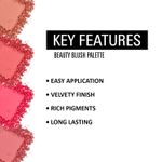 Buy Matt look Beauty Blush Palette, Face Makeup, Blush Baby-1 (20gm) - Purplle