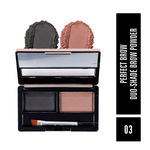 Buy Matt look Perfect Brow Duo-Shade Brow Powder, Eyebrow Palette, Eye Makeup, Mutlicolor-3 (8 gm) - Purplle