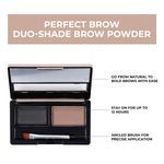 Buy Matt look Perfect Brow Duo-Shade Brow Powder, Eyebrow Palette, Eye Makeup, Mutlicolor-3 (8 gm) - Purplle