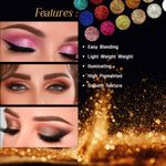 Buy Mattlook Glitters N Highlight 18 Colour Glittering Eyeshadow Palette, Unique Edition (18 gm) - Purplle
