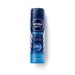 Buy NIVEA Deo Spray Fresh Active None Antiperspirant Male, 200ml - Purplle