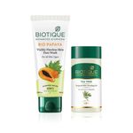 Buy Bioqitue Skincare Mini Kit | Clearing Gel and Facewash Combo of 2 - Purplle