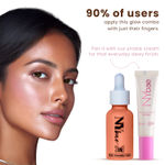 Buy NY Bae 3 IN 1 Serum Foundation - Cool Sand 06 (30 ml) | Infused with Primer | Moisturising I Glowing Korean Skin I Celeb Glow | Dewy Makeup | Evens Skin Tone | Ultra Glow - Purplle