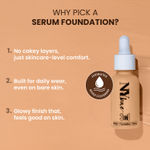 Buy NY Bae 3 IN 1 Serum Foundation - Cool Vanilla 02 (30 ml) | Infused with Primer | Moisturising I Glowing Korean Skin I Celeb Glow | Dewy Makeup | Evens Skin Tone | Ultra Glow - Purplle