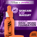 Buy NY Bae 3 IN 1 Serum Foundation - Warm Mocha 07 (30 ml) | Infused with Primer | Moisturising I Glowing Korean Skin I Celeb Glow | Dewy Makeup | Evens Skin Tone | Ultra Glow - Purplle