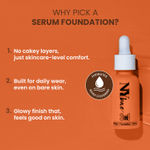 Buy NY Bae 3 IN 1 Serum Foundation - Warm Mocha 07 (30 ml) | Infused with Primer | Moisturising I Glowing Korean Skin I Celeb Glow | Dewy Makeup | Evens Skin Tone | Ultra Glow - Purplle