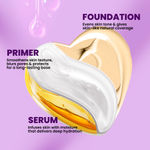 Buy NY Bae 3 IN 1 Serum Foundation - Warm Vanilla 01 (30 ml) | Infused with Primer | Moisturising I Glowing Korean Skin I Celeb Glow | Dewy Makeup | Evens Skin Tone | Ultra Glow - Purplle