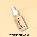 Buy NY Bae 3 IN 1 Serum Foundation - Warm Vanilla 01 (30 ml) | Infused with Primer | Moisturising I Glowing Korean Skin I Celeb Glow | Dewy Makeup | Evens Skin Tone | Ultra Glow - Purplle