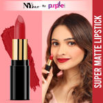 Buy NY Bae Super Matte Lipstick - Fabulous Fienman 9 (4.2 g) | Red | Loaded With Vitamin E | Rich Colour | Long lasting | Smudgeproof | Vegan - Purplle