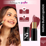 Buy NY Bae Super Matte Lipstick - Impeccable Isabella 15 (4.2 gm) | Nude Brown | Matte Finish | Enriched with Vitamin E | Rich Colour Payoff | Nourishing | Long lasting | Smudgeproof | Vegan | Cruelty & Paraben Free - Purplle