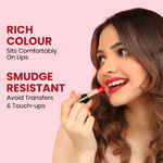Buy NY Bae Super Matte Lipstick - Royale Rebecca 17 (4.2 g) | Red | Loaded With Vitamin E | Rich Colour | Long lasting | Smudgeproof | Vegan - Purplle