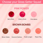 Buy NY Bae Gloss Getter Lip Gloss | Lip & Cheek Tint | Lightweight Glossy Lipstick | Pink Lip Balm | Non-Sticky | Berry Rare 01 (2.8 ml) - Purplle