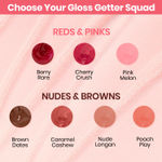 Buy NY Bae Gloss Getter Lip Gloss | Lip & Cheek Tint | Lightweight Glossy Lipstick | Pink Lip Balm | Non-Sticky | Cherry Crush 03 (2.8 ml) - Purplle