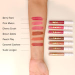 Buy NY Bae Gloss Getter Lip Gloss | Lip & Cheek Tint | Lightweight Glossy Lipstick | Nude Lip Balm | Non-Sticky | Peach Play 05 (2.8 ml) - Purplle