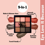Buy NY Bae Eye Love Eyeshadow Palette - Bloom Beauty 02 (9 gm) | 9 In 1 Palette | Nude & Black | Matte & Shimmer | Rich Colour | Long Wear | Super Blendable - Purplle