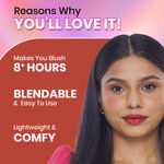 Buy NY Bae Creme Blush - Merry Maroon 01 (10 gm) | Dewy Maroon Blush | Lip & Cheek Tint | Liquid Blush | Intense Pi gment | Korean Glow - Purplle