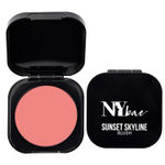 Buy NY Bae Sunset Skyline Blush - Mauve Aurora 04 (5 g) | Mauve | Matte Finish | All Skin Types | High Colour Payoff | Easily Blendable | Lightweight | Multipurpose | Travel Friendly - Purplle
