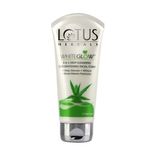 Buy Lotus Herbals Whiteglow 3 In 1 Deep Cleaning Skin Whitening Facial Foam | Chemical Free | With Milk Enzymes & Aloe Vera Gel | For All Skin Types | 100g - Purplle