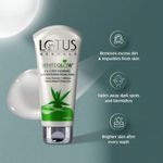 Buy Lotus Herbals Whiteglow 3 In 1 Deep Cleaning Skin Whitening Facial Foam | Chemical Free | With Milk Enzymes & Aloe Vera Gel | For All Skin Types | 100g - Purplle