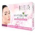 Buy Lotus Herbals Whiteglow Insta Glow 4 in 1 Facial Kit | For Radiant Glowing Skin | Natural Ingredients | 160g - Purplle
