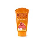 Buy Lotus Herbals Safe Sun Sunscreen Cream | SPF 20 | PA+ | Sweat & Waterproof | Non-Greasy | 100g - Purplle