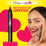 Buy NY Bae Mets Matte Lip Crayon | Creamy Matte Finish |Moisurizing | Satin Texture | Multipurpose Lipstick | Lip & Cheek Crayon | Red, Pink Lipstick | Sky High To Center Field 30 (2.8 g) - Purplle
